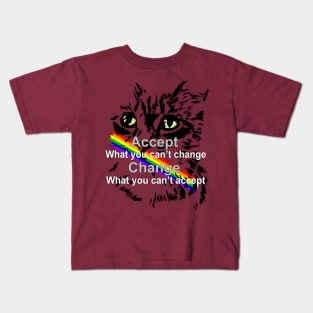 Motivation - Accept what you can't change and change what you can't accept Kids T-Shirt